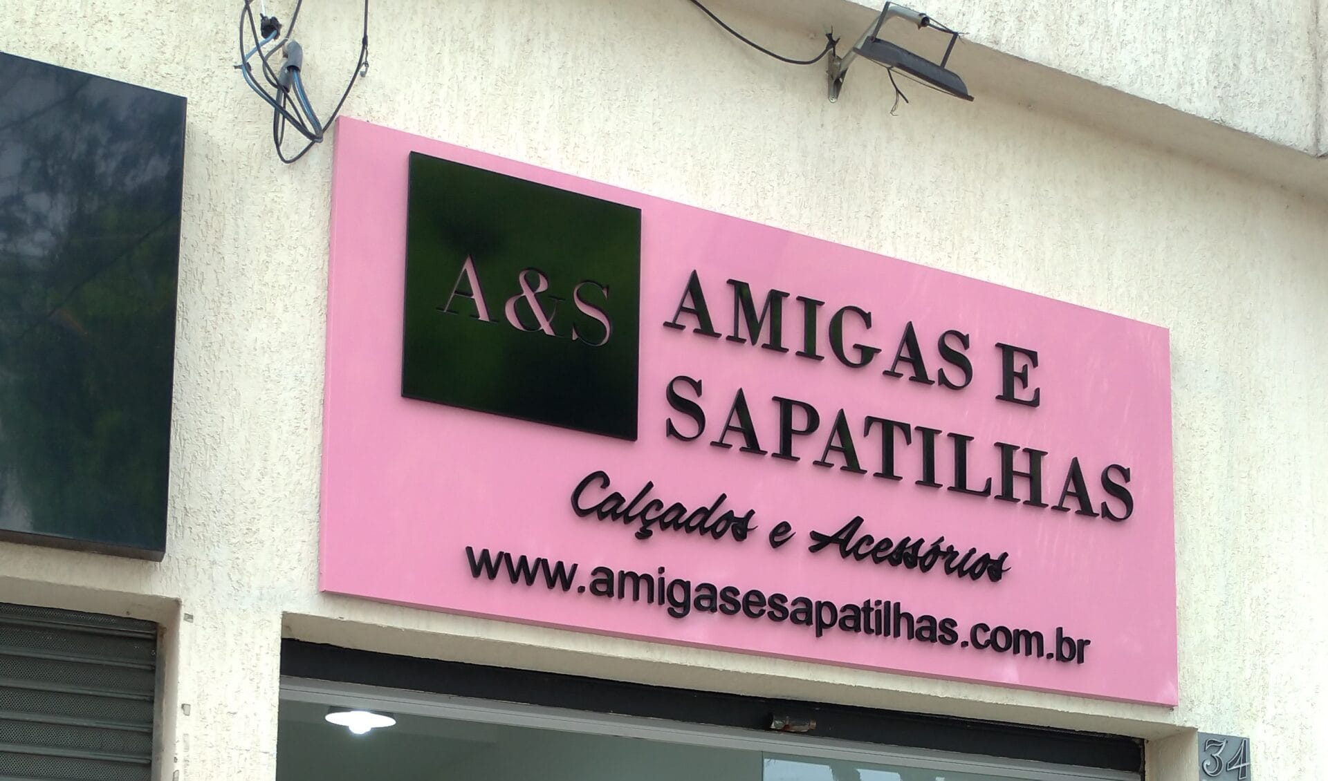 Fachada em acm santo andré rosa