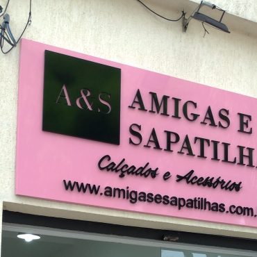 Fachada em acm santo andré rosa